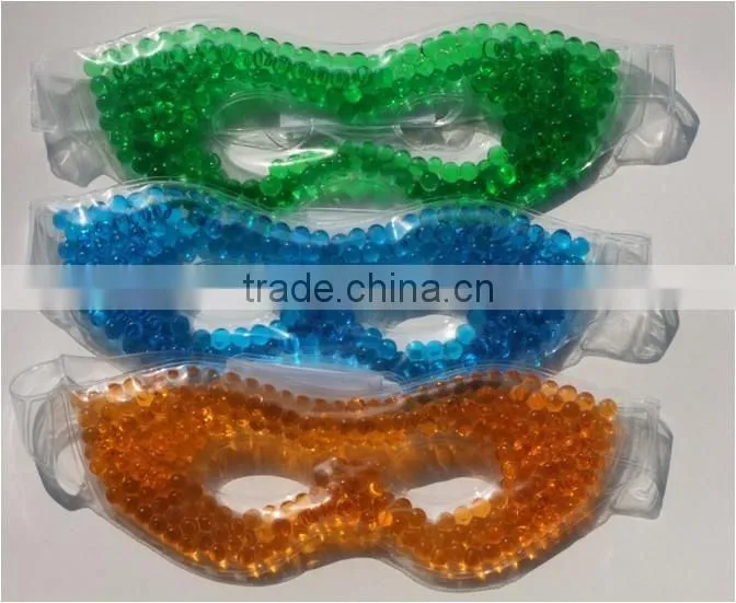 Ice Beads Cooling Gel Face Mask / Gel Beads Hot Cold Massage Face Mask