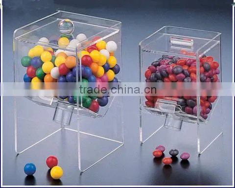 Hot Sell Transparent Acrylic Candy Dispenser Box/Box Candy/Glass Candy Box