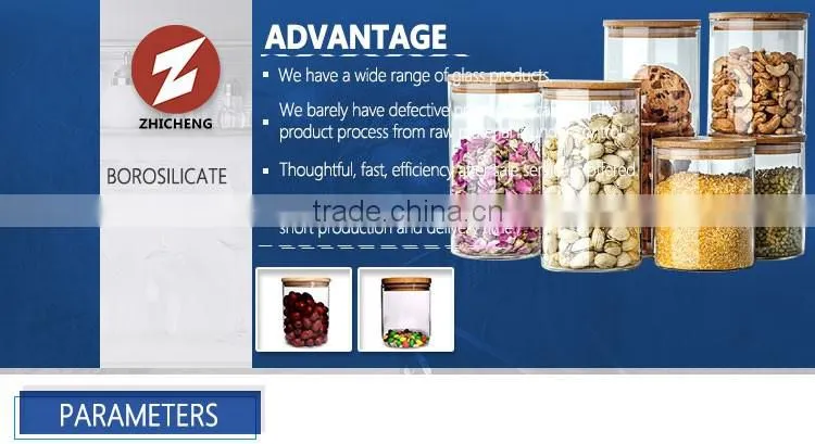large and thick food glass tube