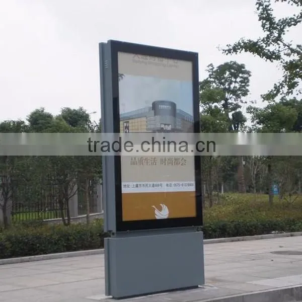 Edgelight AF11 light box outdoor waterproof free standing advertising single side LED light box made in OEM factory