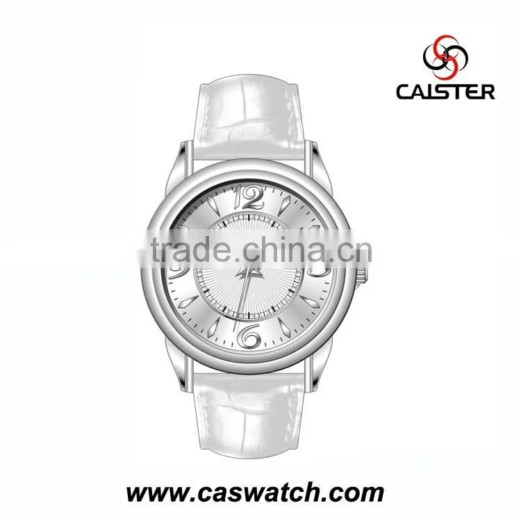 Leisure style concise leather watch, classic women's men's watch, Japan movement quartz watch