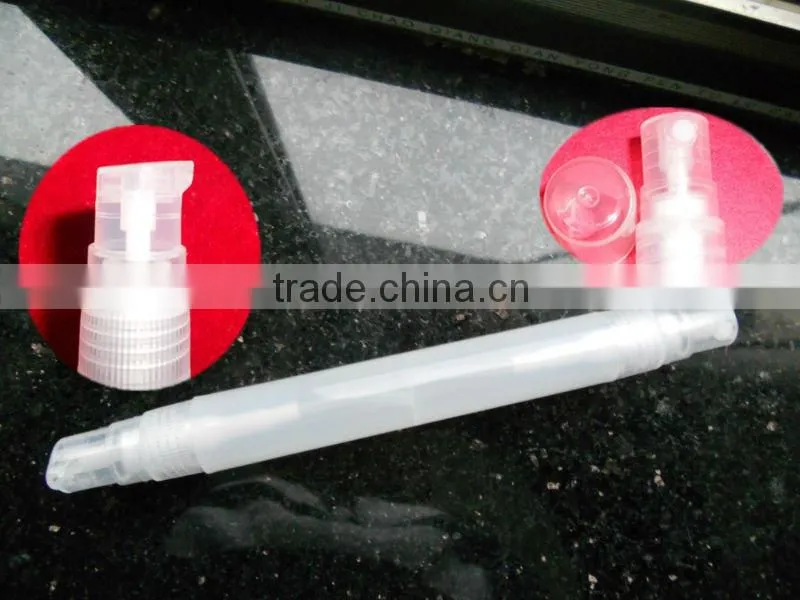 10ML plasitc spray/pump bottle with mist sparyer and treatment pump