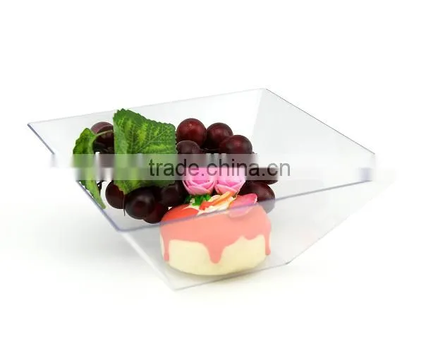 plastic crystal single use plastic bowl