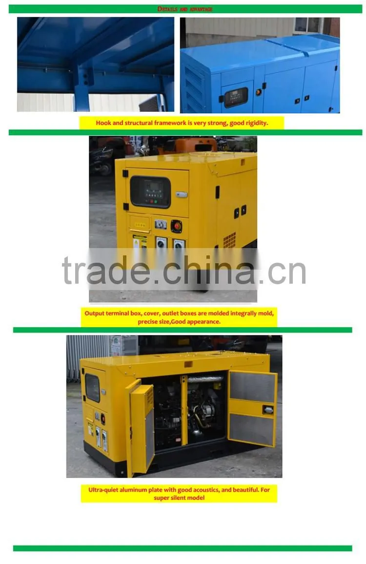 Low Price Good Quality Diesel Generators Powered by British Ricardo Engine 8KW to 250KW