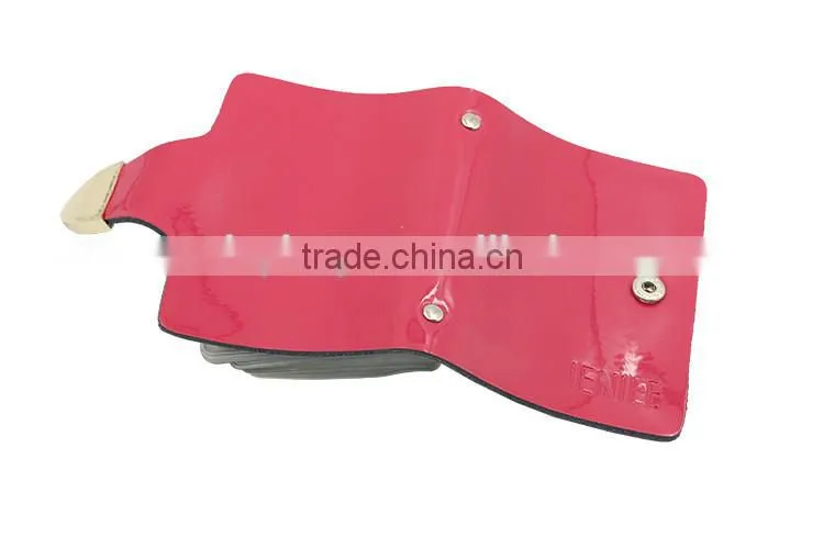 High quality PU holder transparent inner sheeve PVC card holder