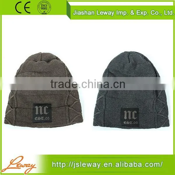Hot-Selling New Design Winter Plain Beanie Cap
