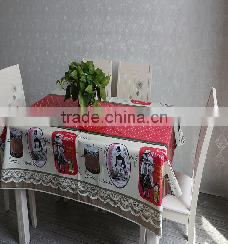 Primitive PVC compound non-woven fabric tablecloth