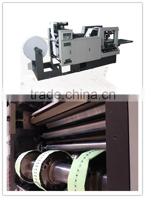 Continuous automatic bill hole punching machine