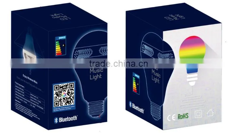 2016 new bulb custom design printed logo cheapest color changing led light bulb