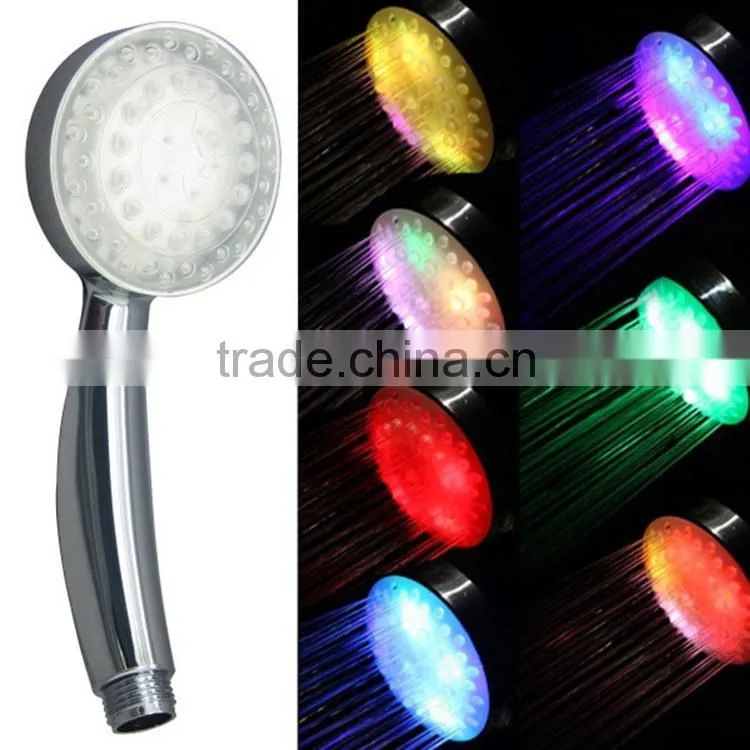 Temperature control shower head led color changing shower head led hand shower