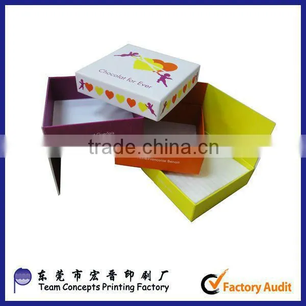 lovely chocolate packaging box for kids
