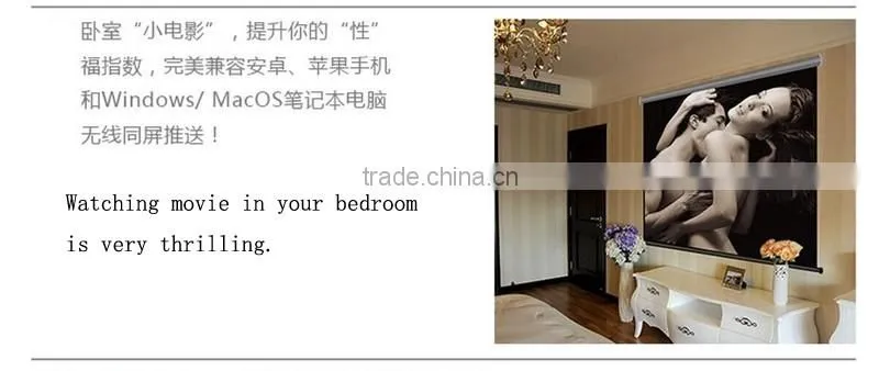 2016 new style Mini portable wireless mini adnroid smart mobile projector