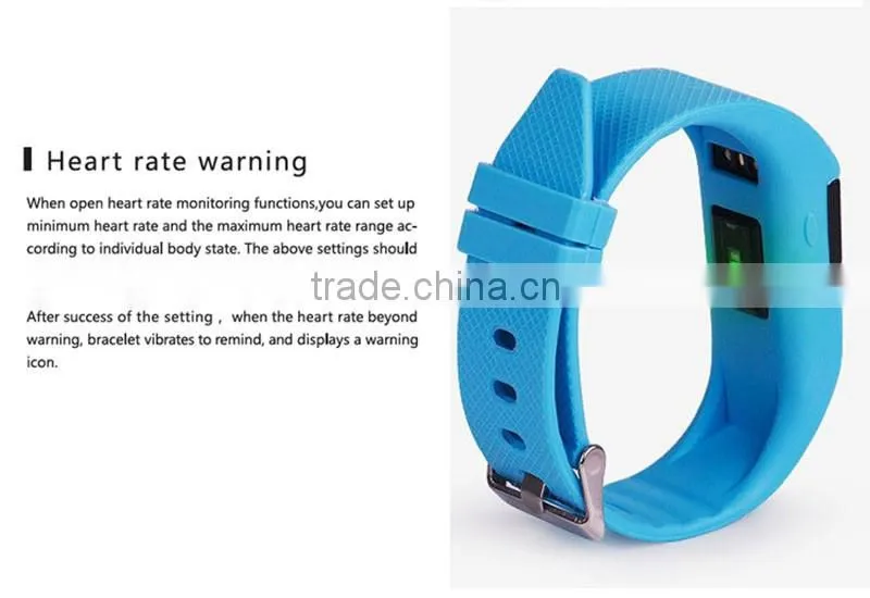 Premuim 1Inch OLED Bluetooth Smart waterproof Bracelet / Wrist Band Sport 80mAh Smart Watch With Pedometer