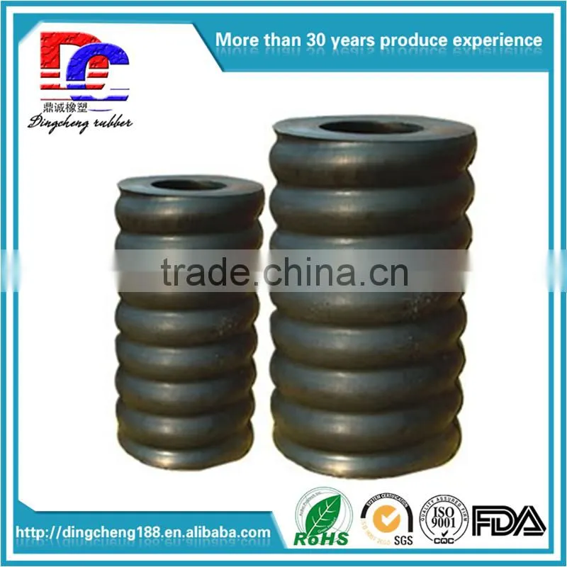 Customized Rubber Seal Spring Vibrating Rubber Spring Hollow Made In China