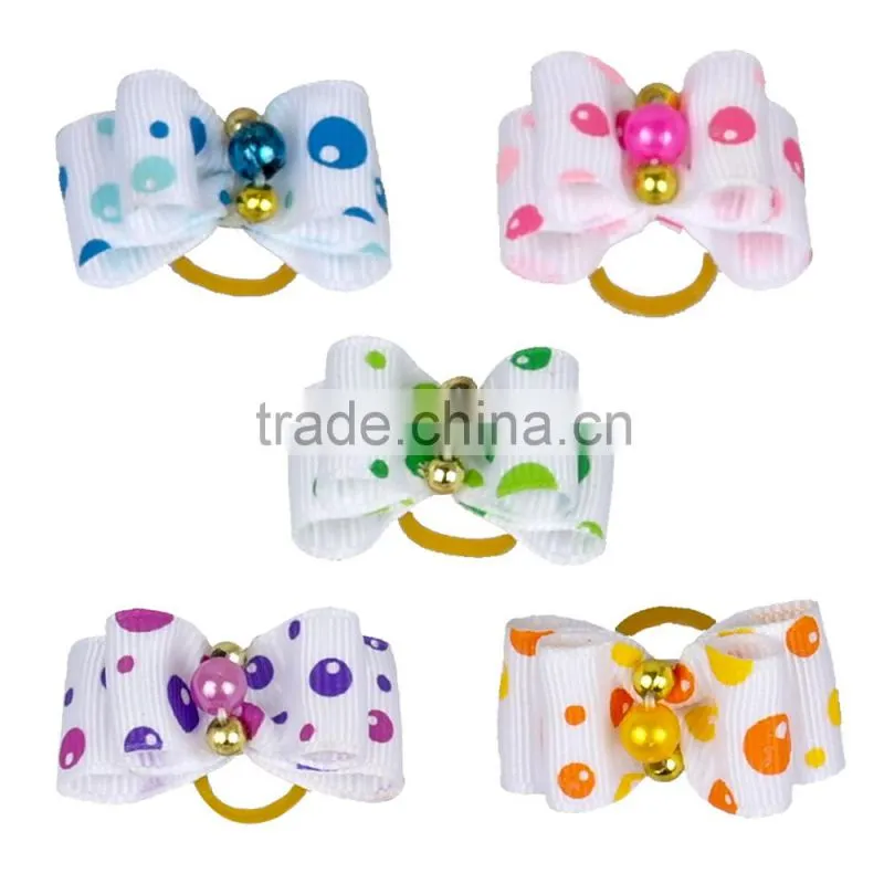 Multi Color Handmade Grooming Bows Wholesale Dog Hair Bows