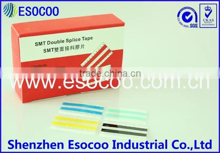 High insulation smt splice box of double sided anti-static smt splice yellow pet tape