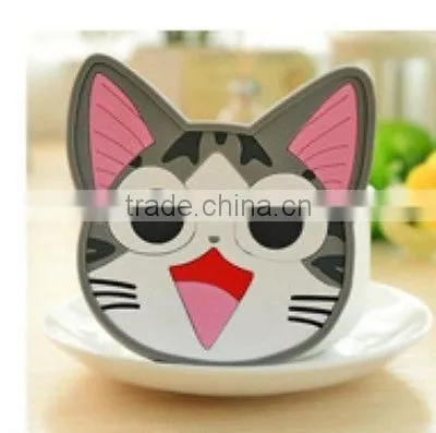 Cute waterproof rubber silicon table mat