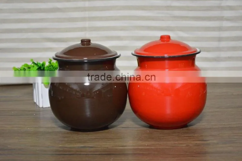 Pantone color enamel cooking pot, flower pot,tea pot