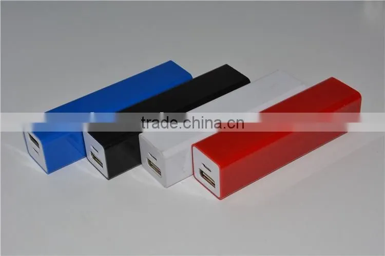 Portable 2600mah Plastic Power Bank for Phone