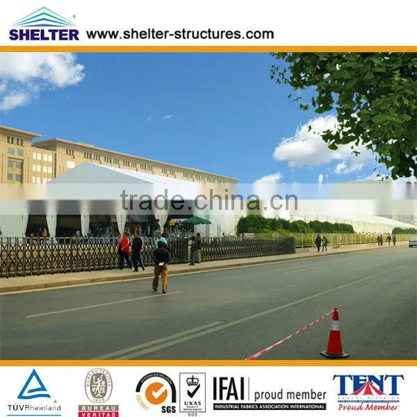 25m x 50m permanently installed glass wall marquee tents for sale