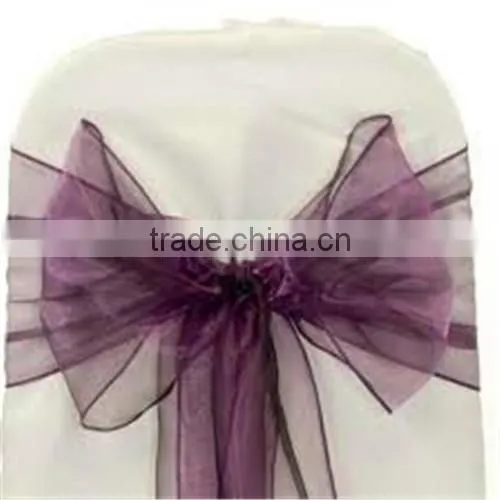 Wholesale Organza Chair Sash for Wedding Decoration