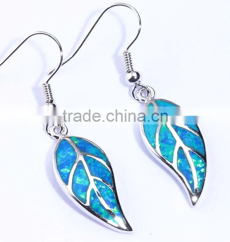 Opal Jewelry Factory !!! Wholesale Lab Created White Opal 925 Sterling Silver Teardrop Opal Earring