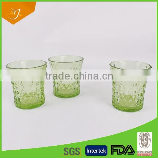 7Oz cup coloured glass