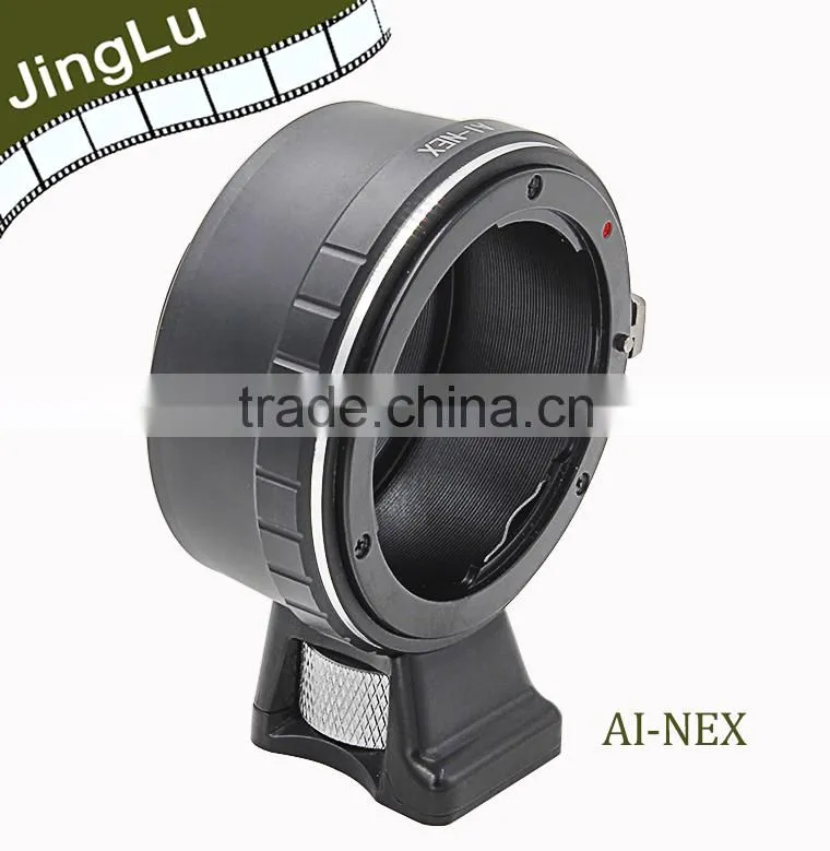 2015 new lens adapter with tripod for Nik AI mount lens to NEX body camera