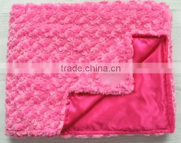 100% polyester Satin Rose Fabric For Wedding Decoration