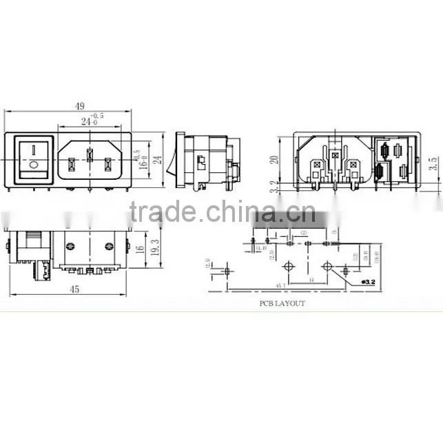 electrical switch socket&electric switch and socket&switched socket
