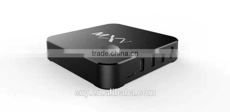Amlogic S805 Quad Core MXV HD1080P RJ-45 kodi 802.11B/G/N WIFI Hardware 3D Android4.4 tv smart box