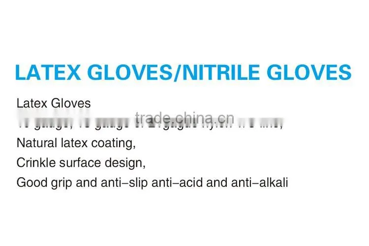 latex coated working gloves safety