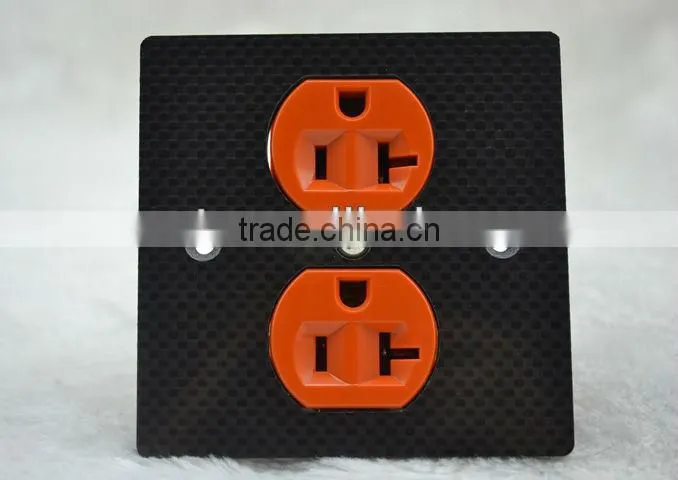 Audiocrast Carbon fiber US Power Socket Carbon Panel