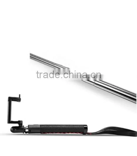 Wholesale Real Leather Monopod Selfie Stick With Foldable