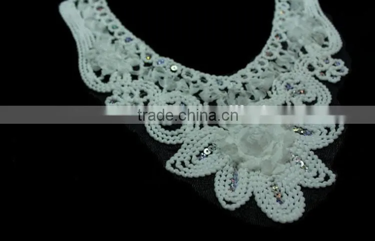 Chiffon Embroidery Crochet Guipure Lace Collar