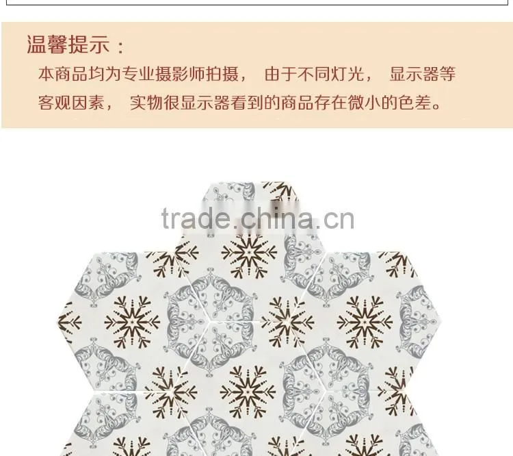 customized hexagon tile 100*200*175mm glazed porcelain bathroom tile ceramic kitchen tile