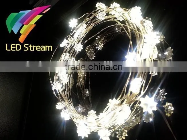 3M 30 Anise Flower Warm White LED Decoration String Light for Christmas, Wedding, Party