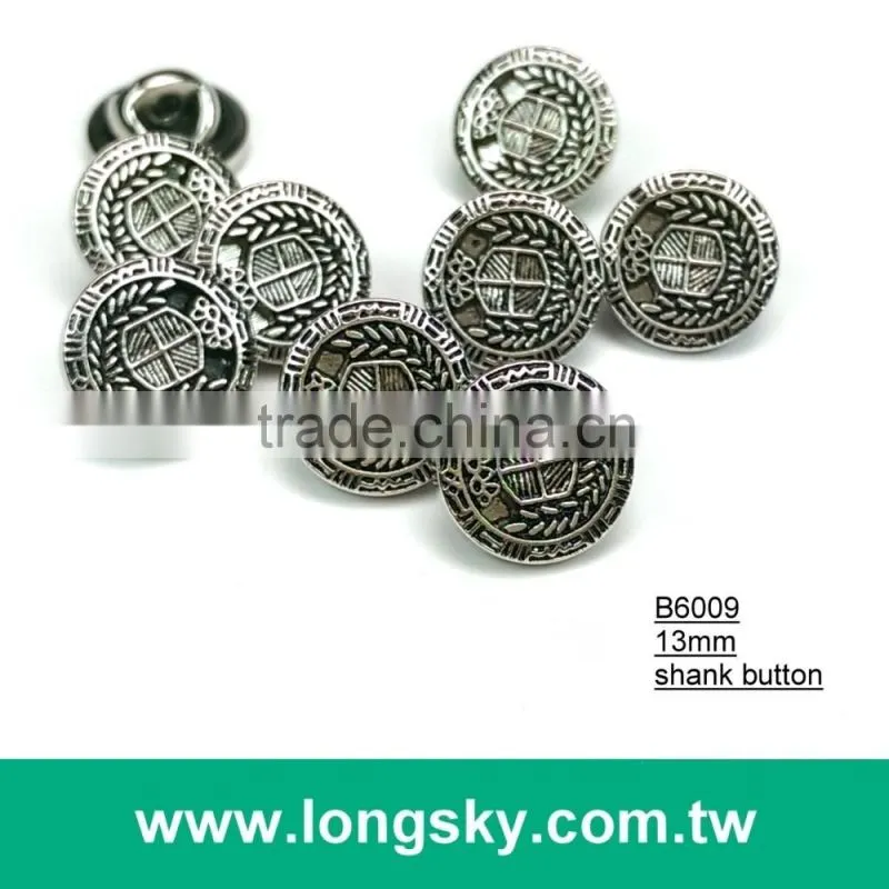 (#B6049/13mm) royalty style small shank button for short coat