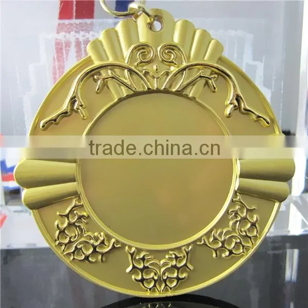 Hot Sale Sports Medal / Nickel Plated Marathon Medal / With Ribbon Running Medal
