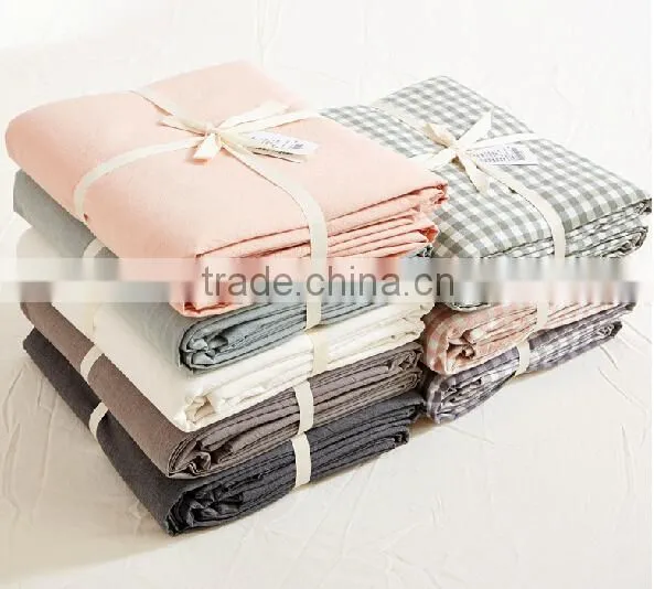 stone washed linen flax bedlinen sheet set