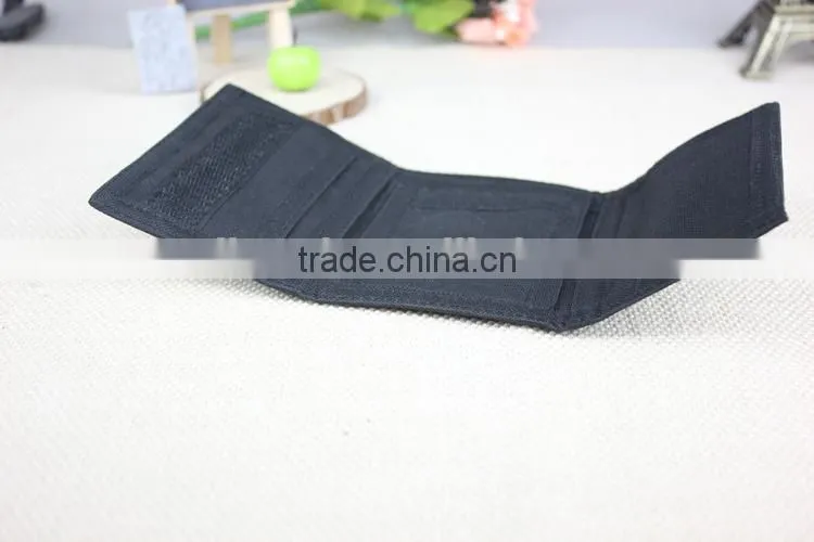 Advertising Sublimation Black Custom Logo Wallet for kids