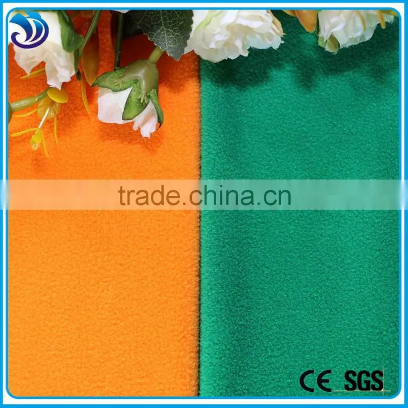 hot sell dying fabric single 100% polyester cheap polar fleece fabric of China suppiler