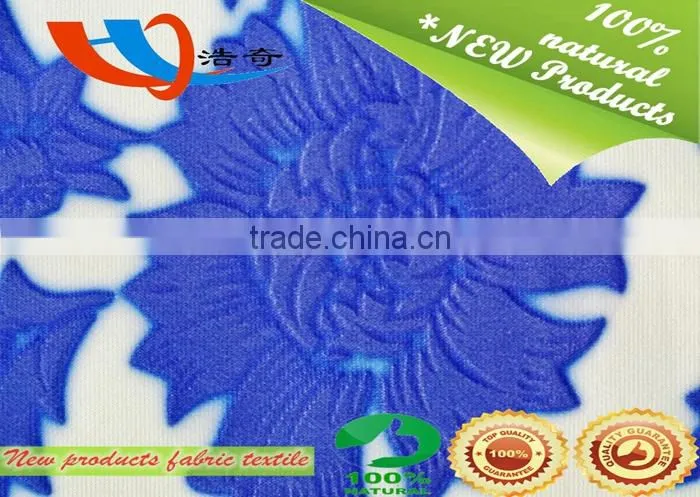 Fabric textile new product 2015 china shaoxing factory wholesale knit scuba fabric 3d print emboss