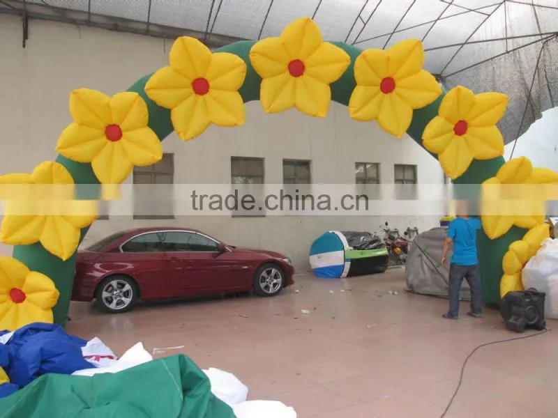 hot sale inflatable flower arch for kinds of advertising campaign and festival