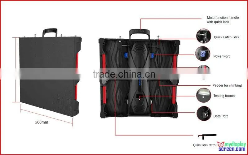 led screen for rental,High Defination die-casting rental display, 500mm*500mm, ultra slim, high refresh rate