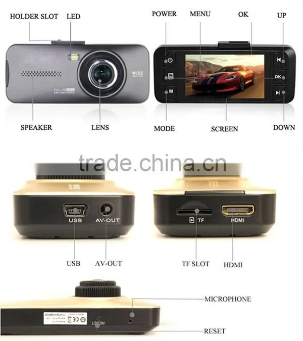 2014 new 2.7 inch super wide lens novatek 96650 car black box