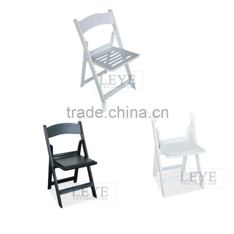 white resin wedding and event chair