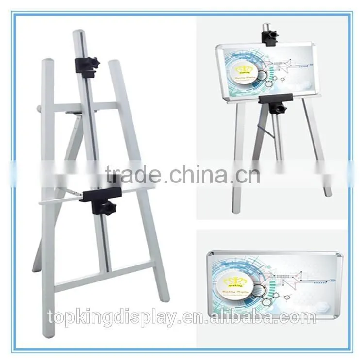 Floor Advertising Poster Display Stands With aluminum Snap Frame