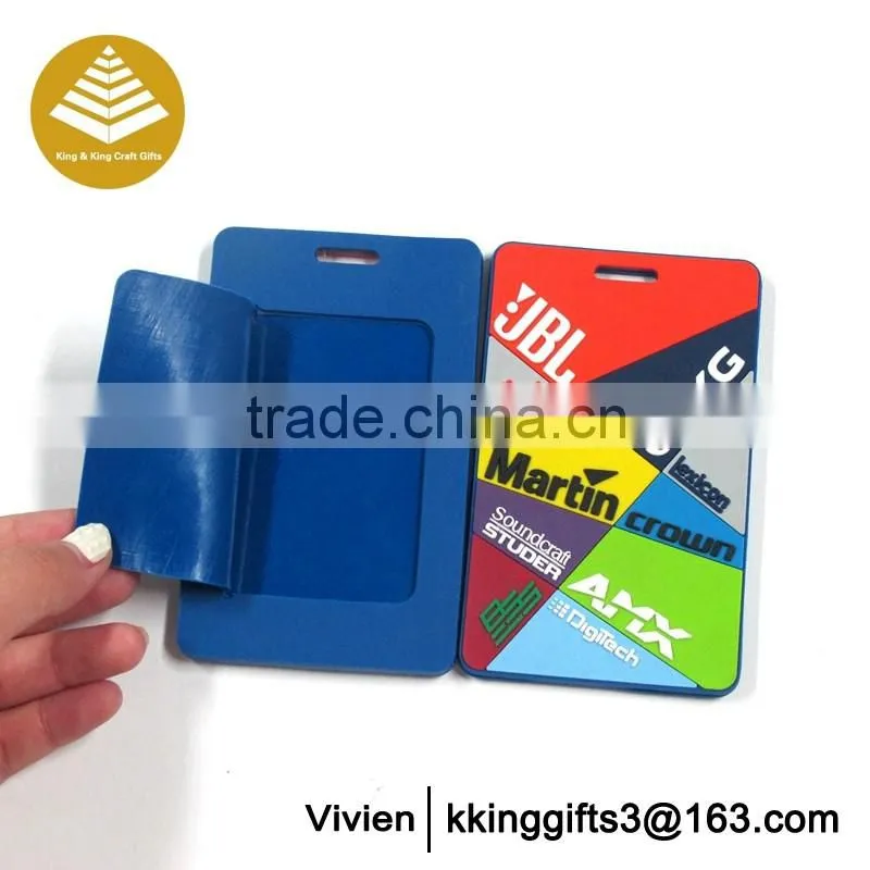 Custom luggage tag soft pvc luggage tag wholesale