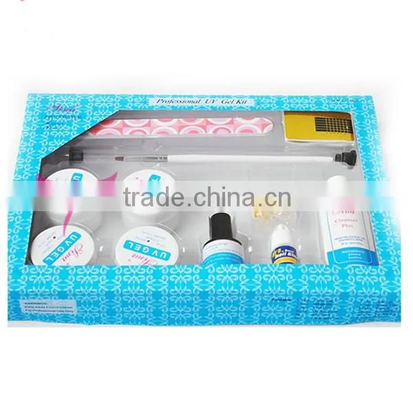 Hot sina uv gel kit,nail art sina uv gel set
